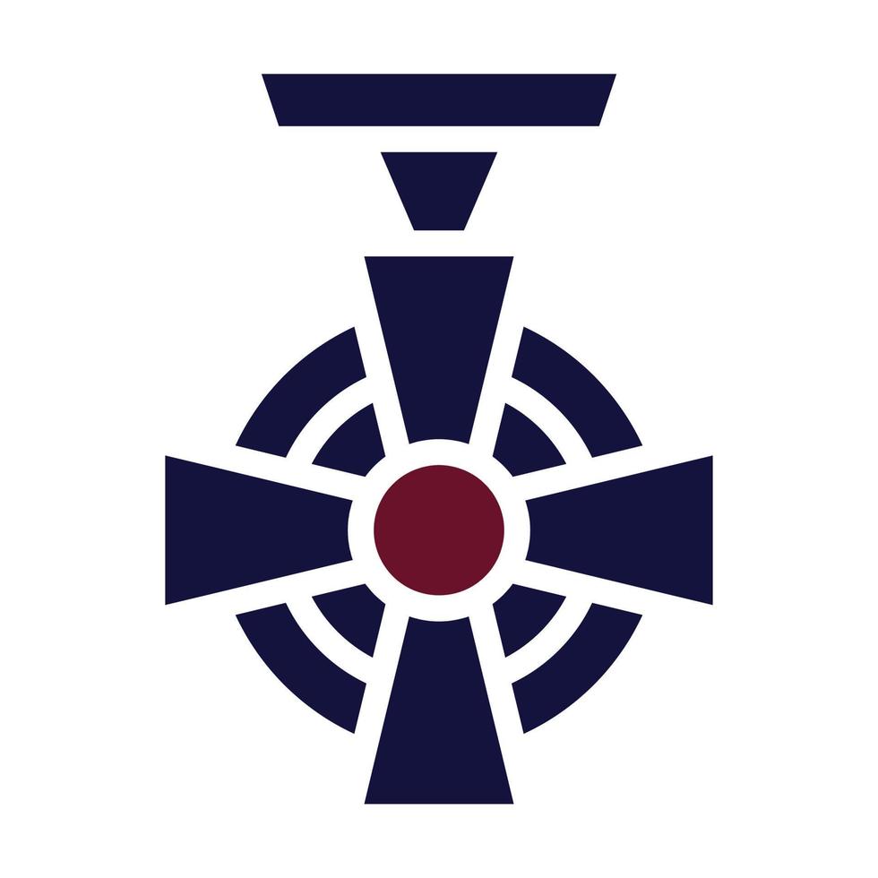 distintivo icona solido stile marrone Marina Militare colore militare illustrazione vettore esercito elemento e simbolo Perfetto.