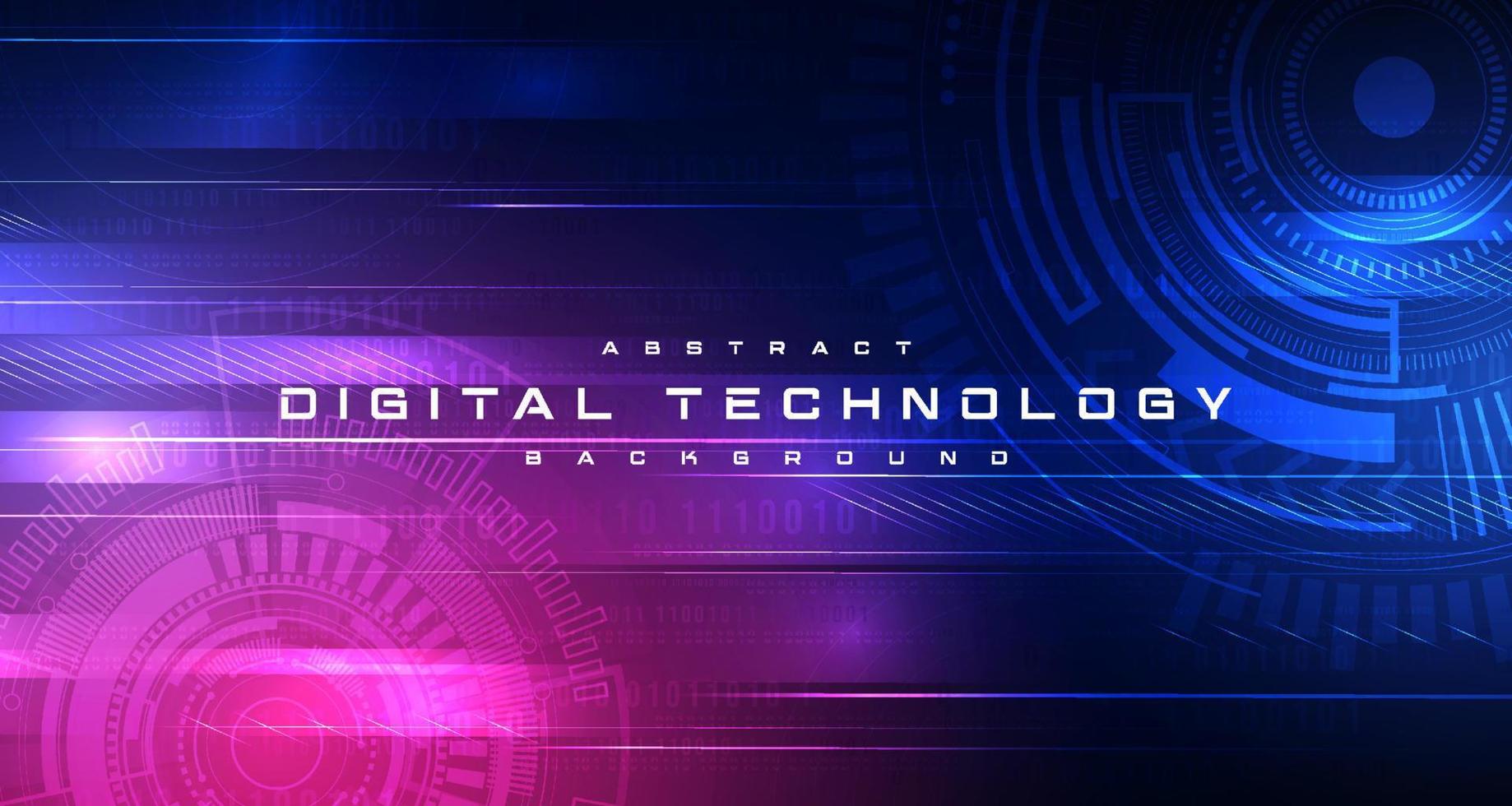 astratto digitale tecnologia futuristico circuito blu rosa sfondo, informatica scienza tecnologia, innovazione comunicazione futuro, ai grande dati, Internet Rete connessione, nube hi-tech illustrazione vettore