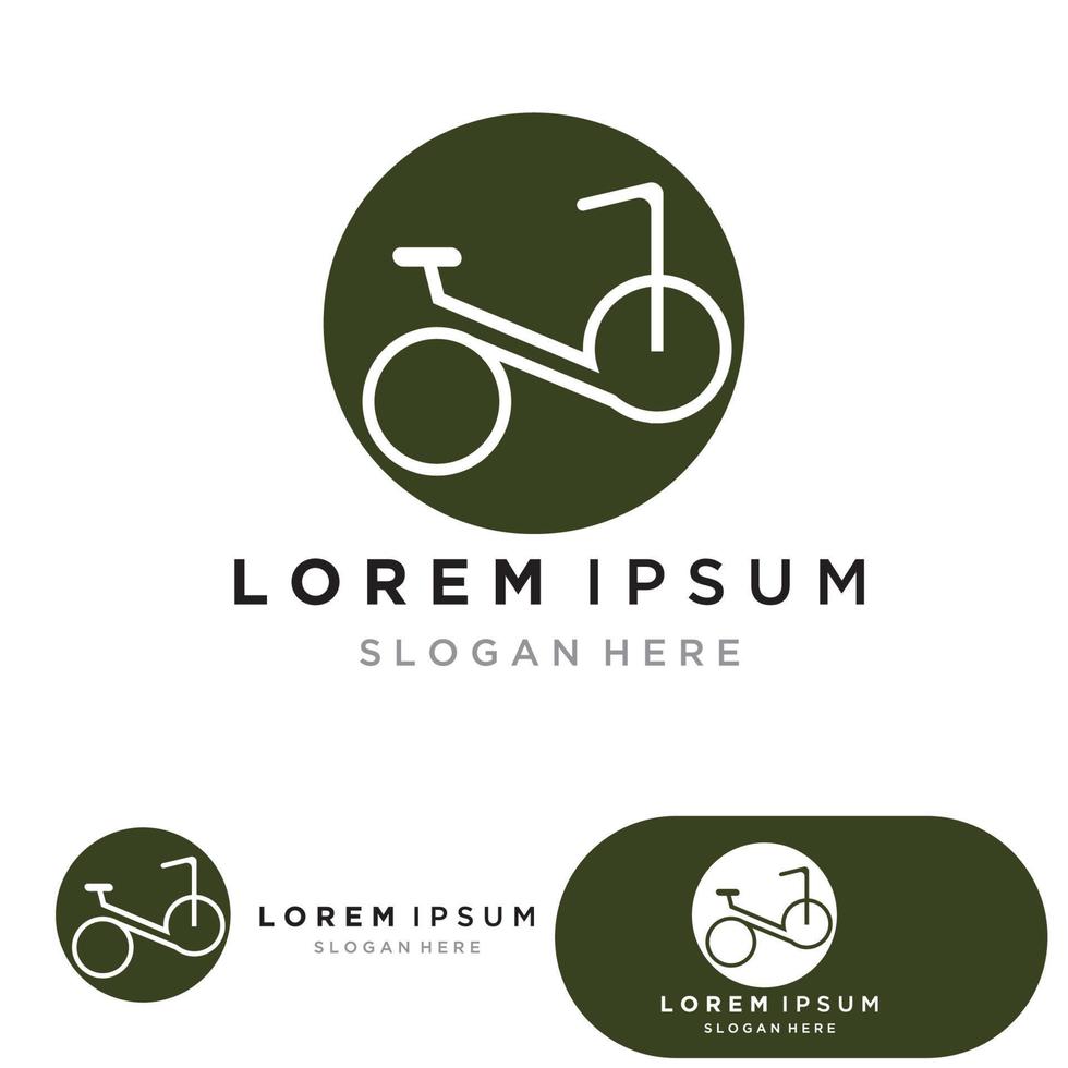 bicicletta sport logo e simbolo vettore modello
