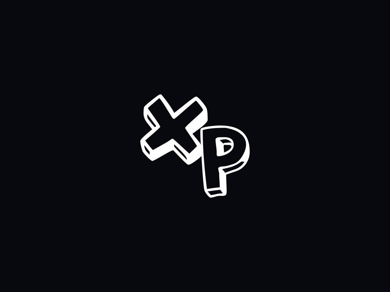 monogramma xp logo lettera, minimo xp colorato logo design vettore