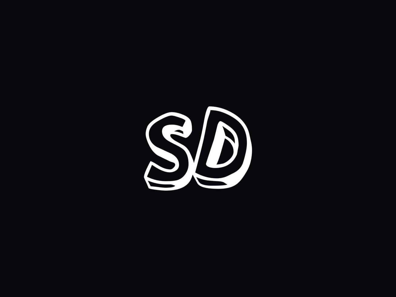 alfabeto sd logo Immagine, creativo sd lettera logo icona vettore