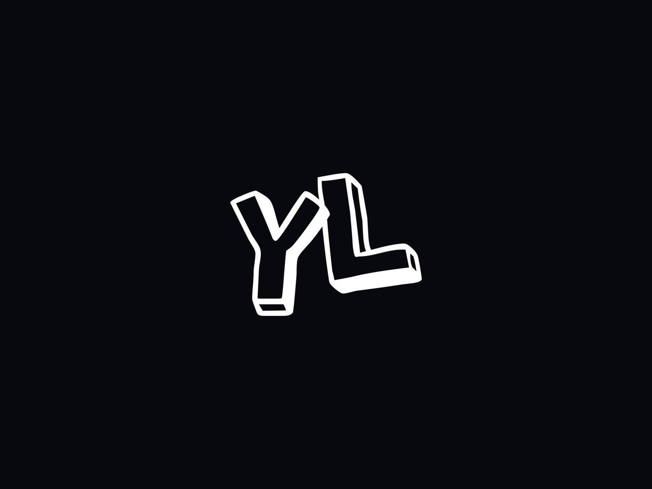 logotipo yl lettera logo, astratto yl logo icona per attività commerciale vettore