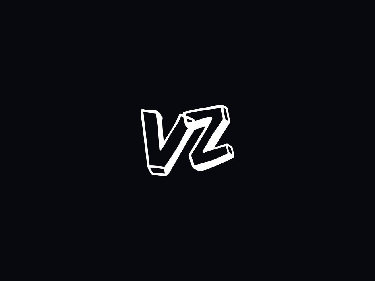 semplice vz logo lettera, capitale vz lusso logo icona vettore