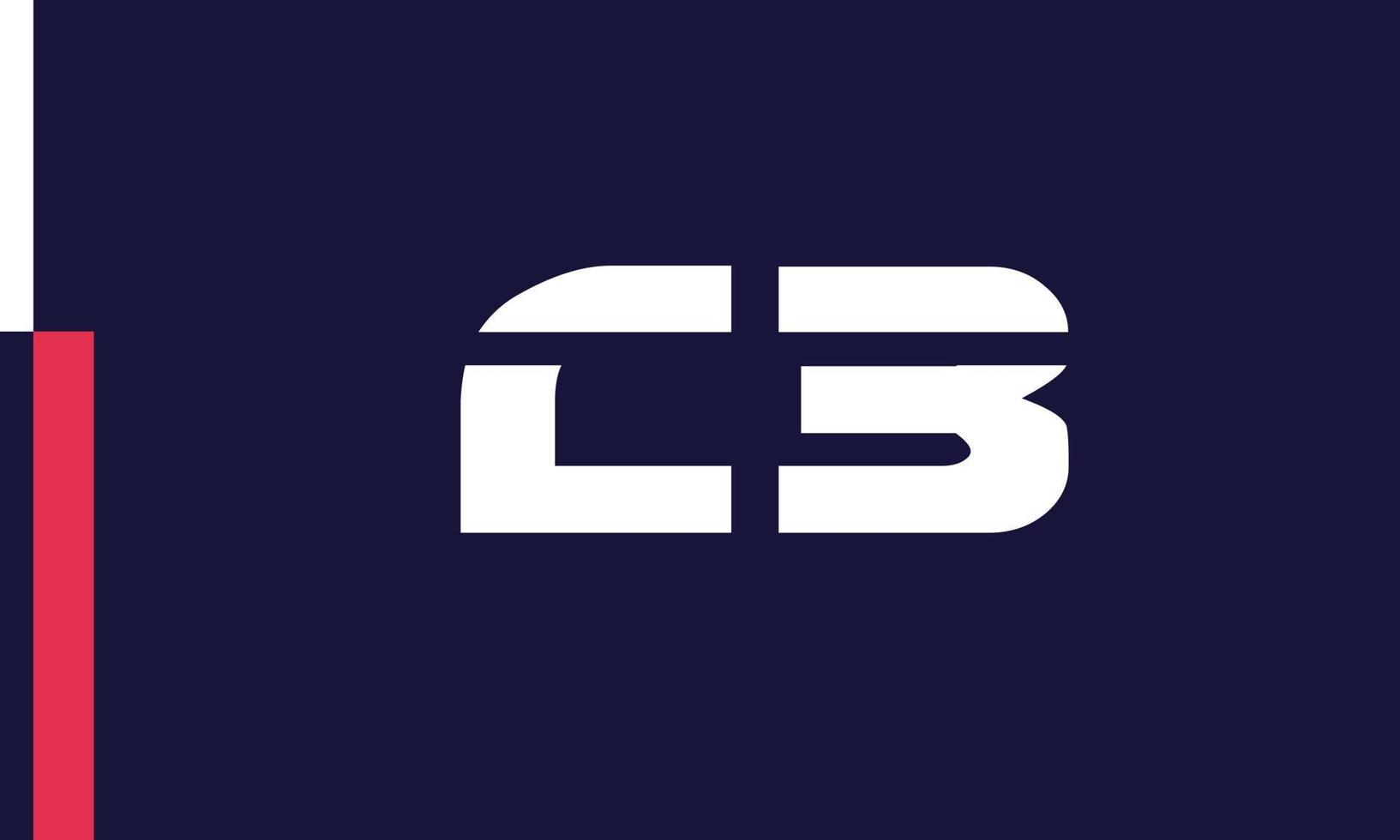 alfabeto lettere iniziali monogramma logo cb, bc, c e b vettore