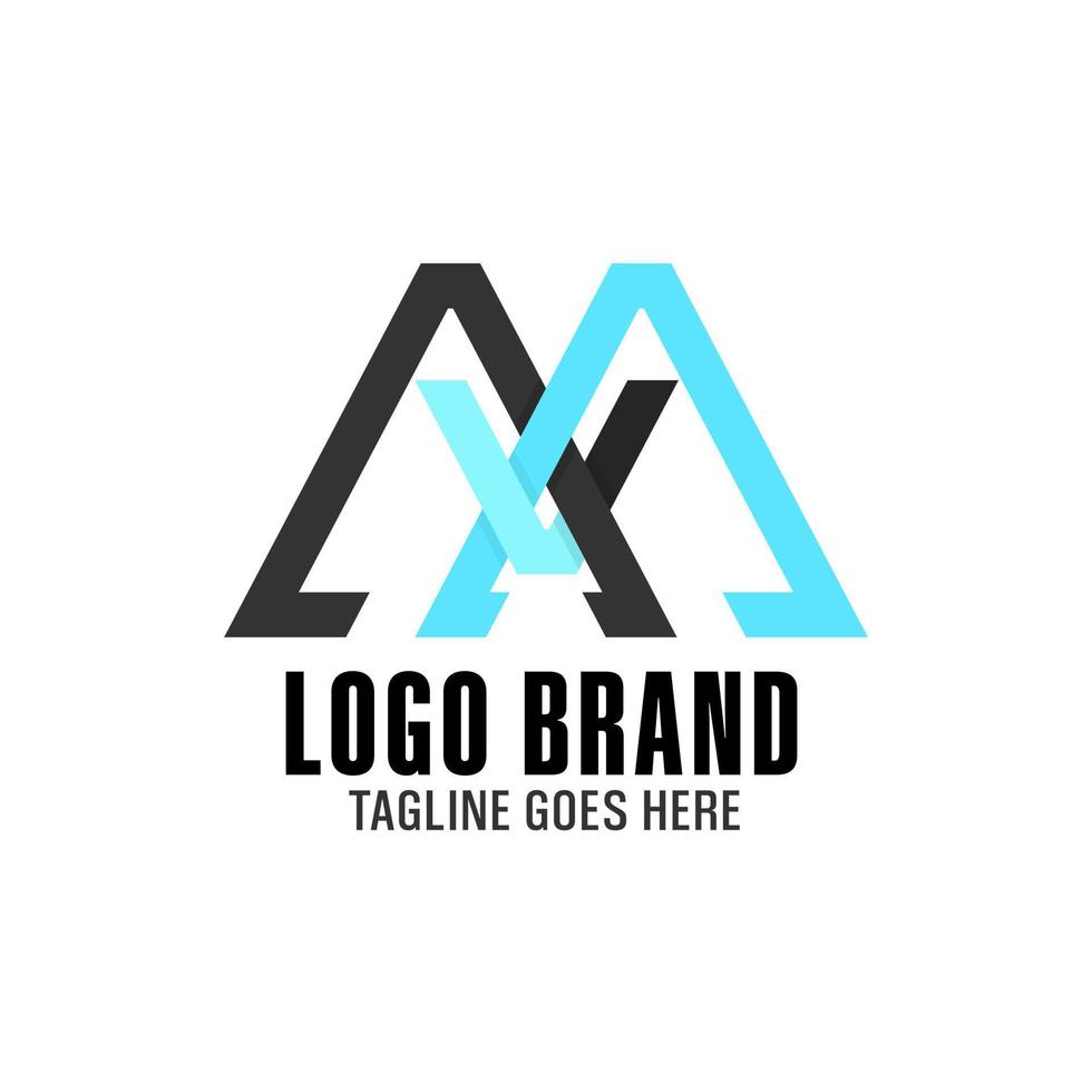 lettera m, mv o mx logo design. astratto premio lettera logo vettore per attività commerciale o società con moderno e elegante logo design
