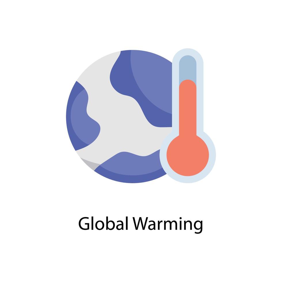 globale riscaldamento vettore piatto icone. semplice azione illustrazione azione