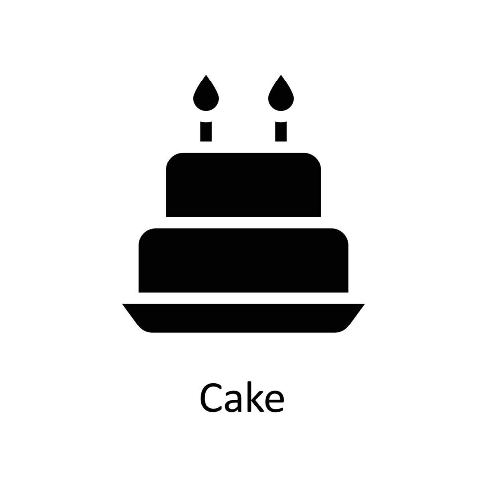 torta vettore solido icone. semplice azione illustrazione azione