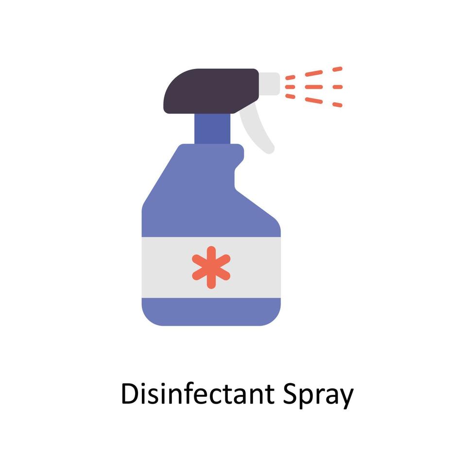 disinfettante spray vettore piatto icone. semplice azione illustrazione azione