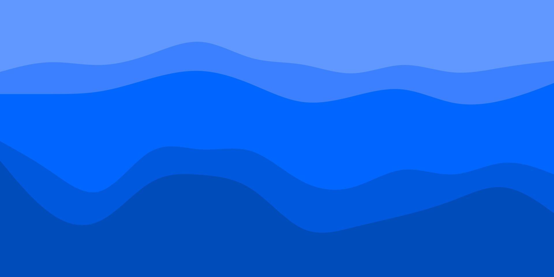 blu mare onde illustrazione vettore