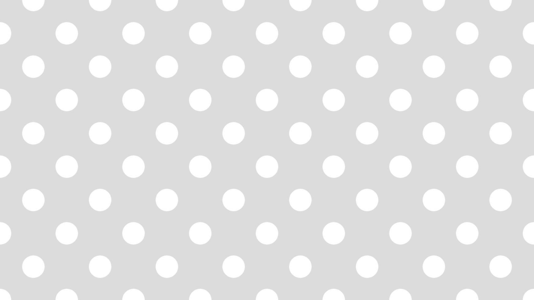 bianca colore polka puntini al di sopra di gainsboro grigio sfondo vettore