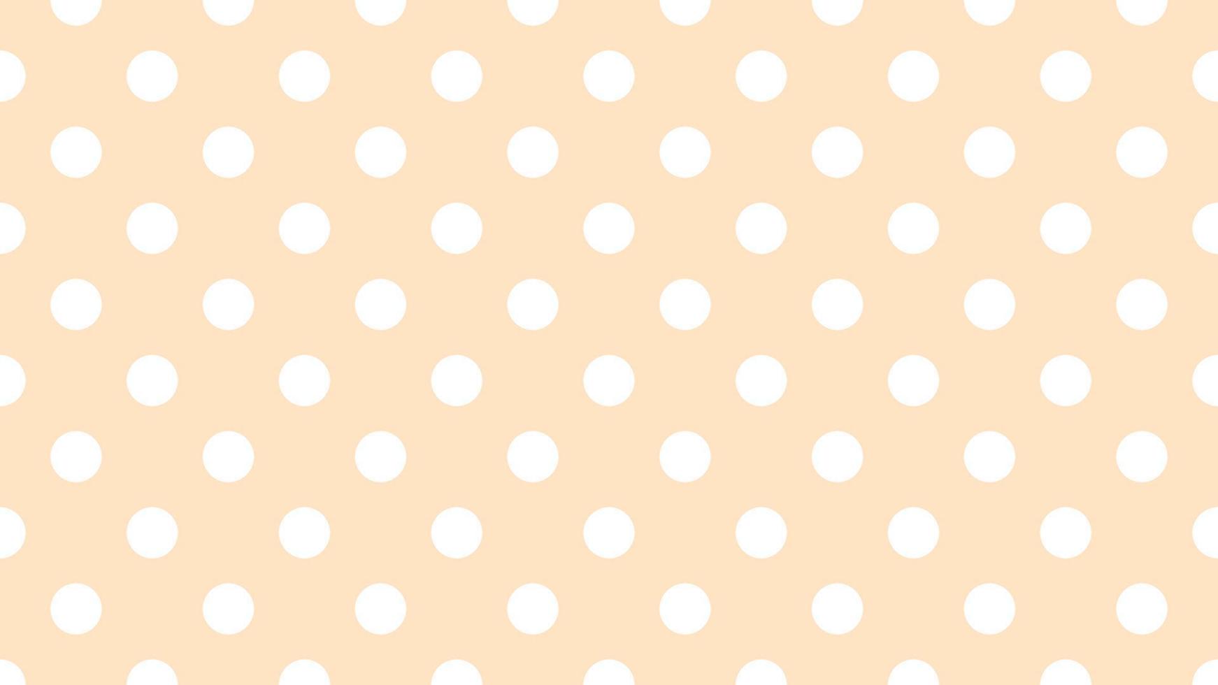 bianca colore polka puntini al di sopra di biscotto Marrone sfondo vettore