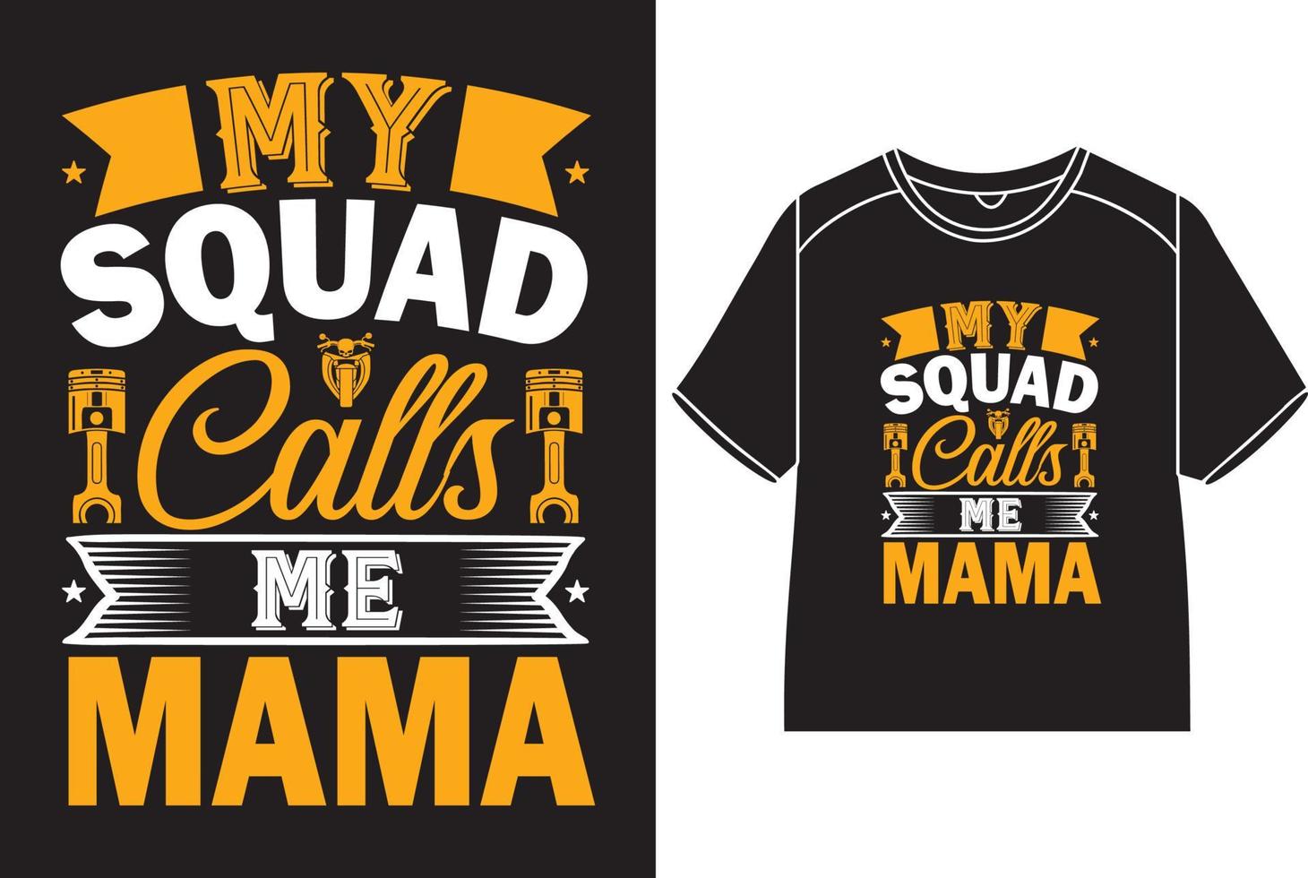 mio squadra chiamate me mamma maglietta design vettore