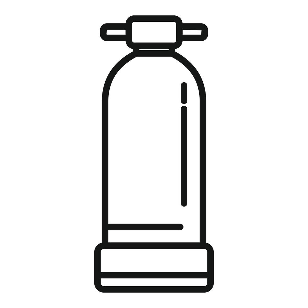 acqua serbatoio icona schema vettore. filtro trattamento vettore