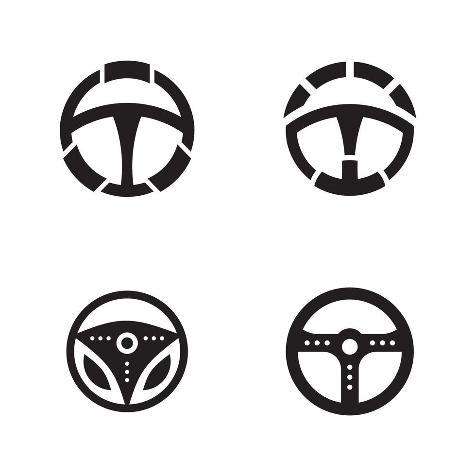 modello di progettazione di logo icona sterzo auto vettore