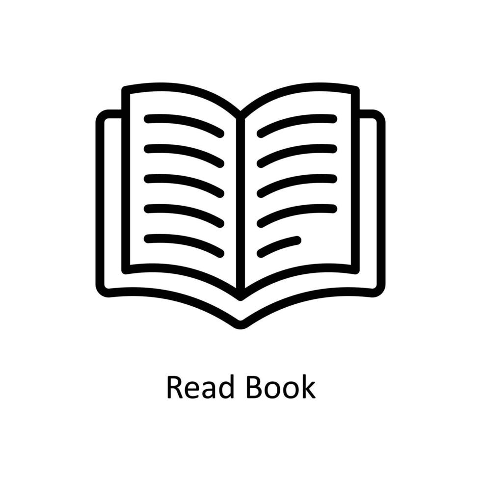 leggere libro vettore schema icone. semplice azione illustrazione azione