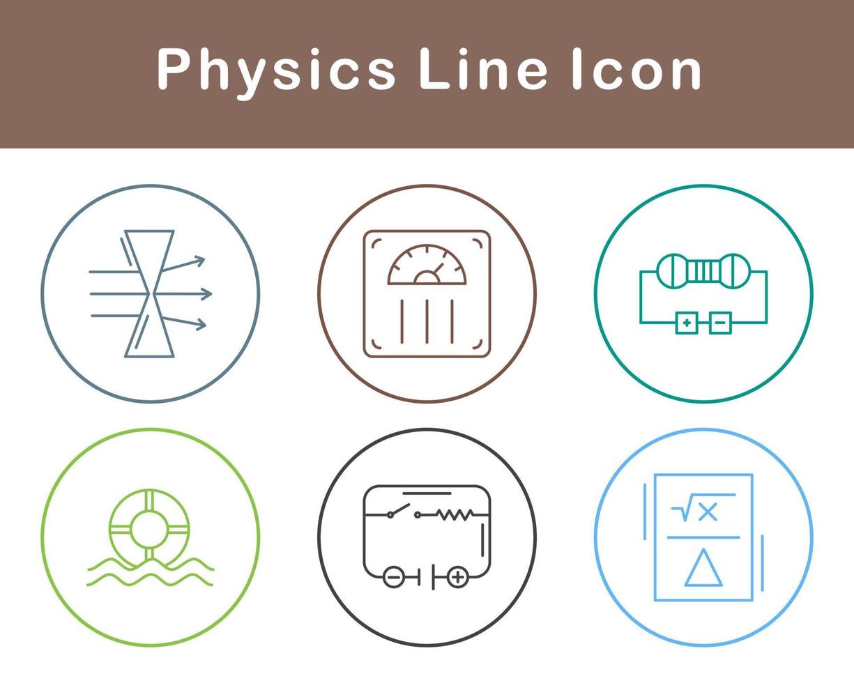 fisica vettore icona impostato