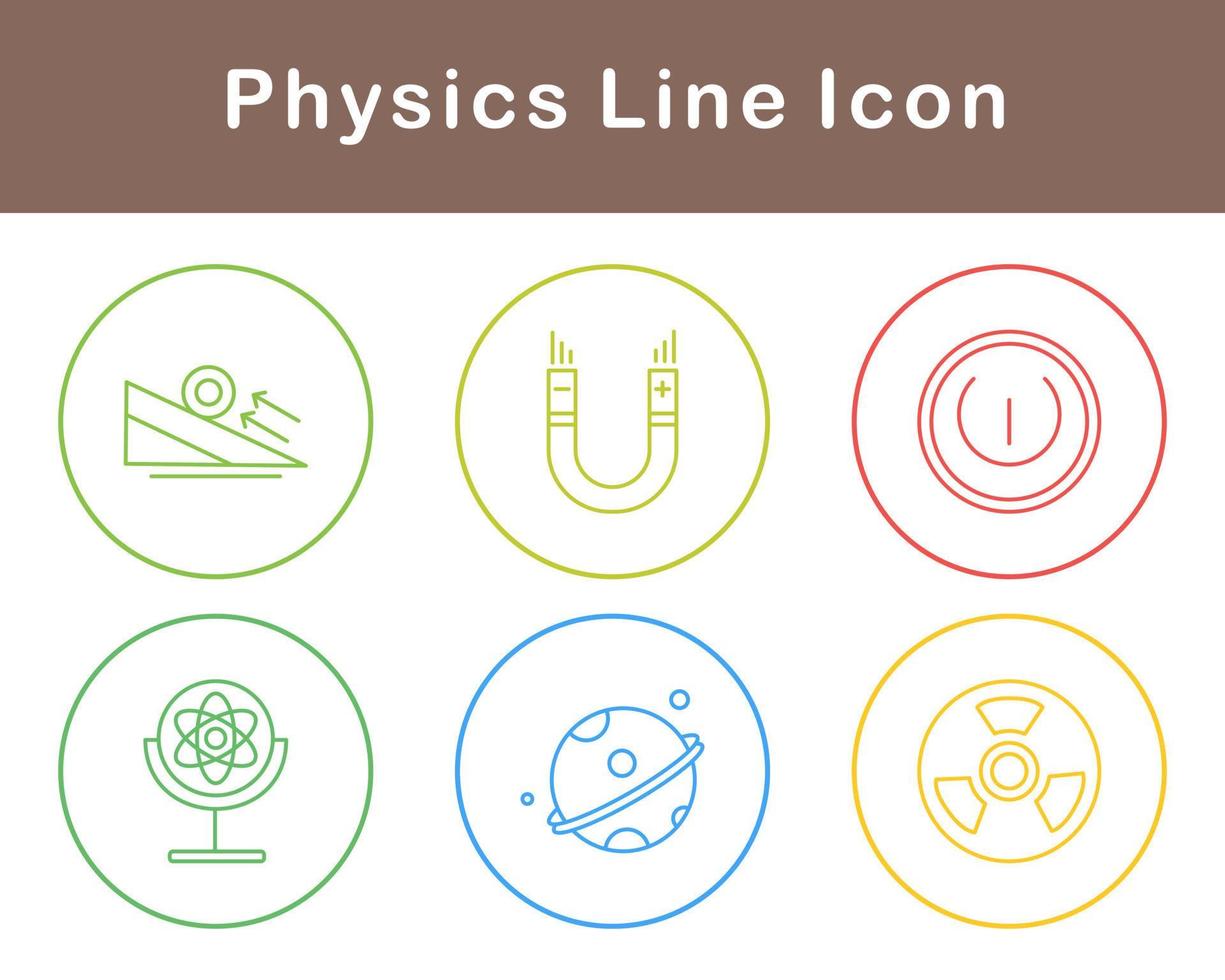 fisica vettore icona impostato