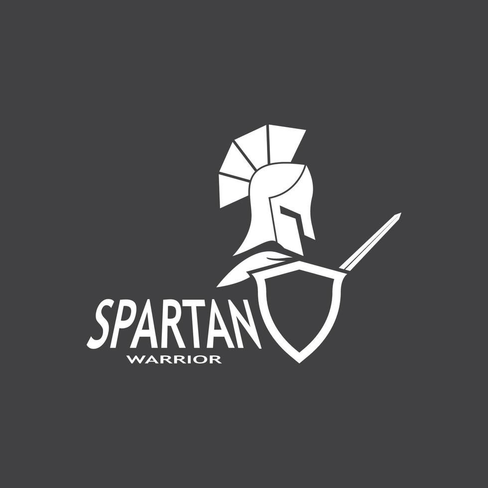 spartano logo vettore sparta logo vettore spartano casco logo modello icona simbolo