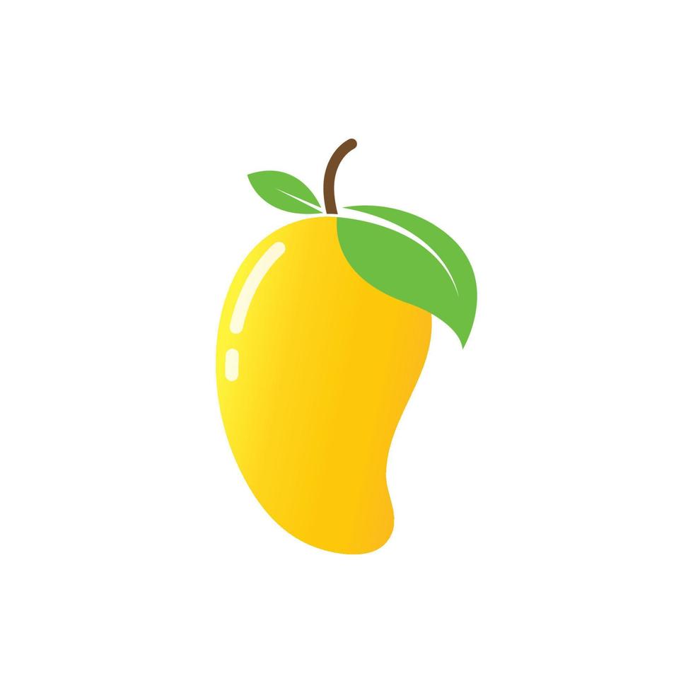 Mango frutta vettore illustrazione logo