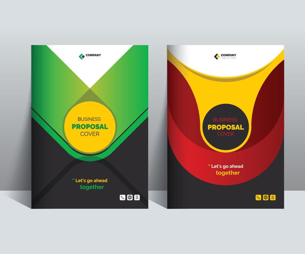 attività commerciale proposta copertina design modello abile per multiuso progetti vettore