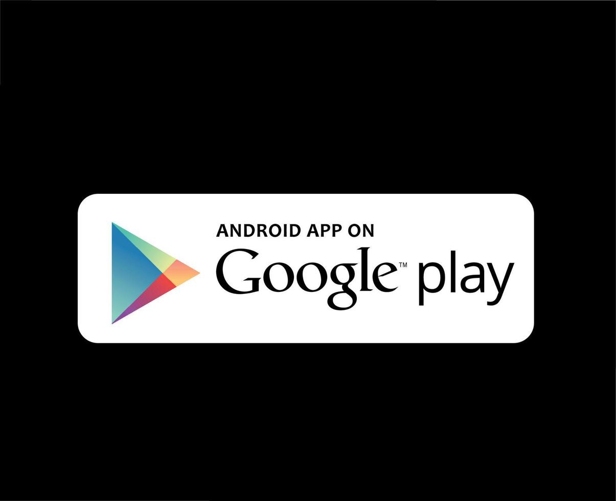 Google giocare Software Telefono mobile logo simbolo con nome design Software Telefono mobile vettore illustrazione con nero sfondo