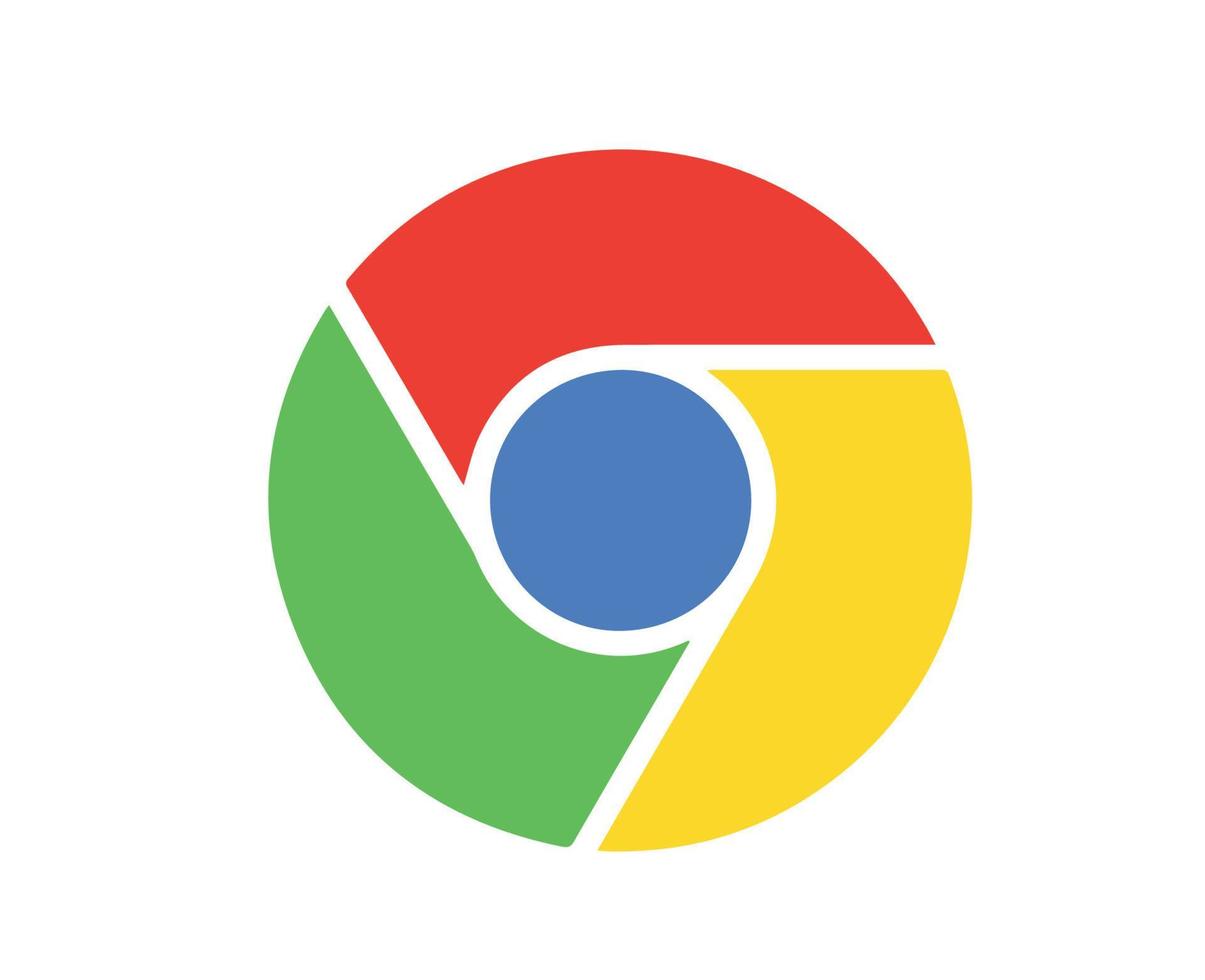 Google cromo simbolo logo design illustrazione vettore