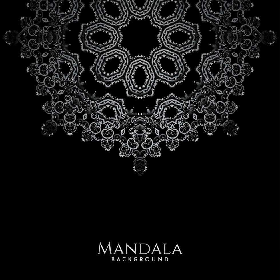 bellissimo sfondo di lusso decorativo design mandala vettore