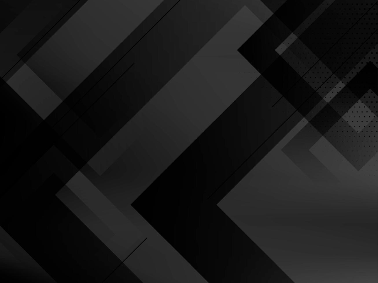 scuro geometrico nero astratto sfondo elegante design pattern vettore