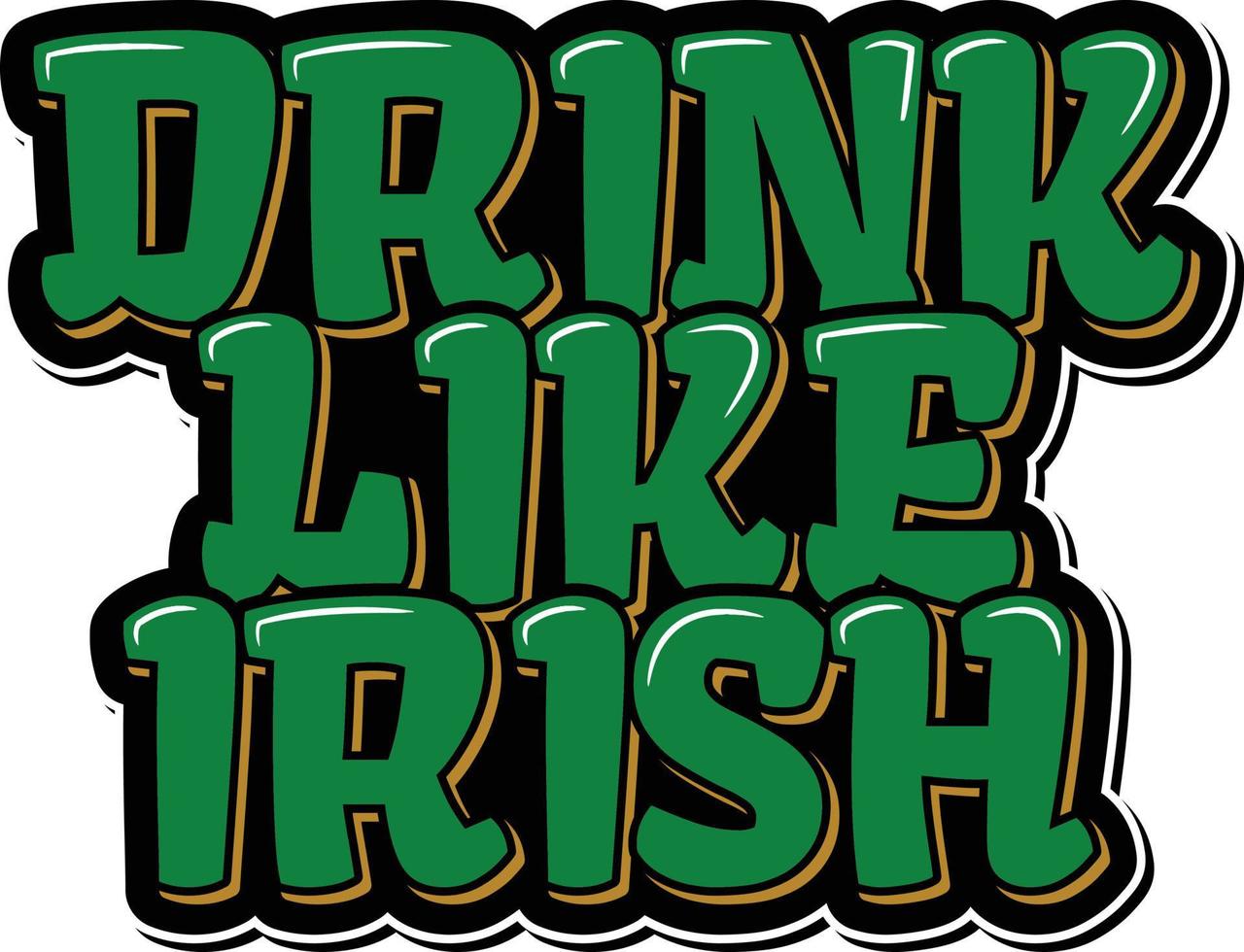 bevanda piace il irlandesi vettore