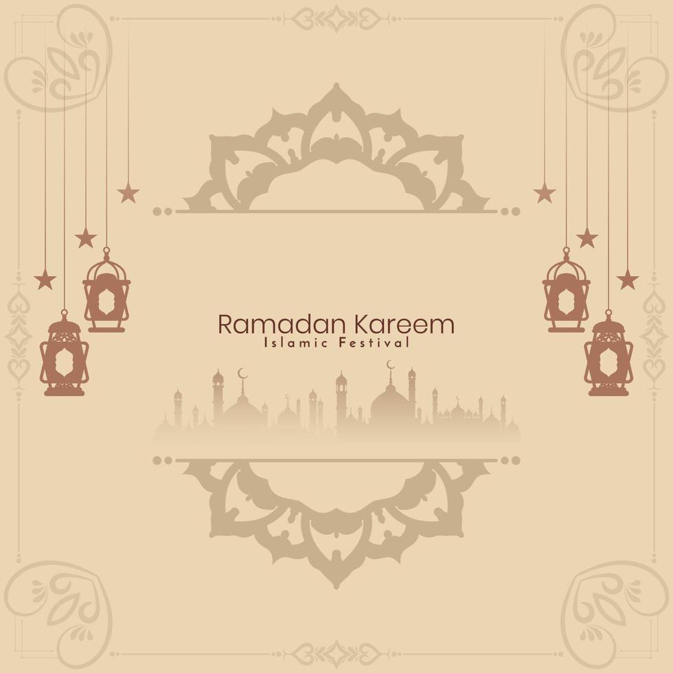 Ramadan kareem islamico religioso Festival sfondo vettore