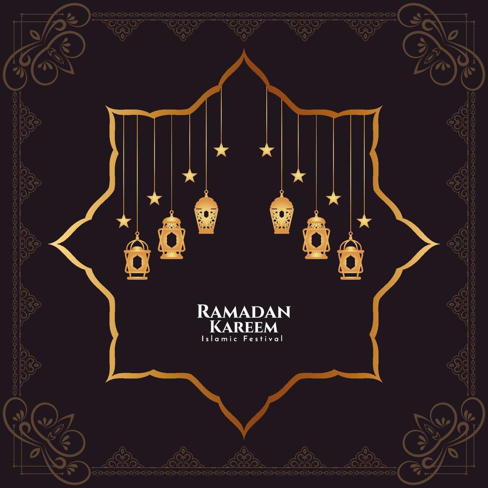 religioso Ramadan kareem islamico Festival artistico sfondo vettore