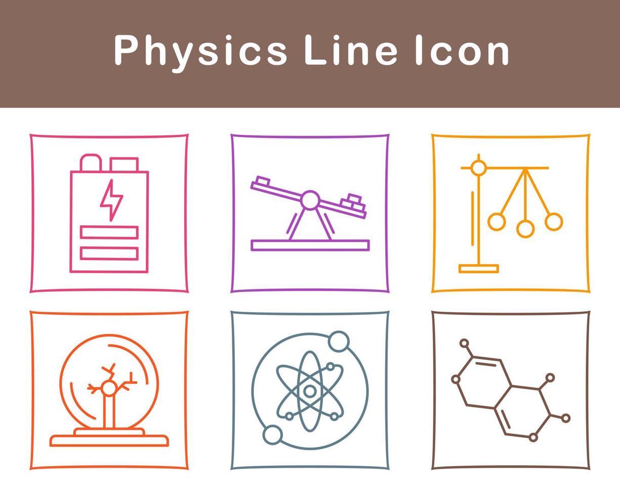 fisica vettore icona impostato