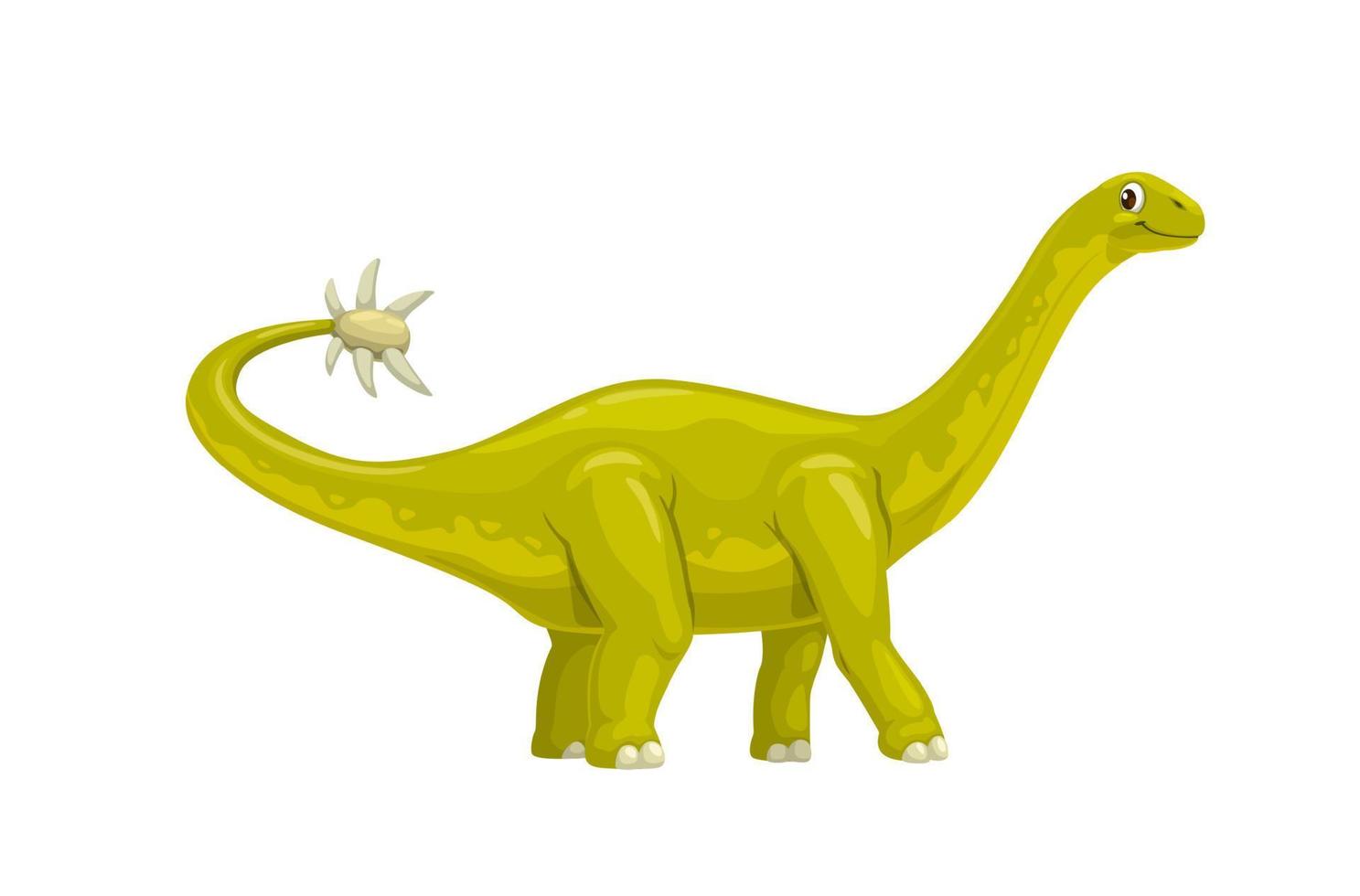 cartone animato shunosaurus dinosauro vettore personaggio