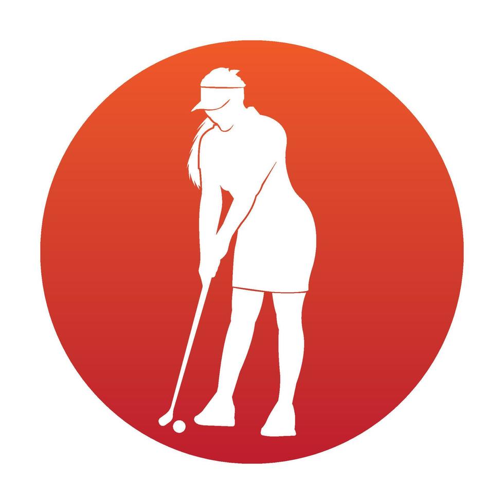 vettore di logo di golf