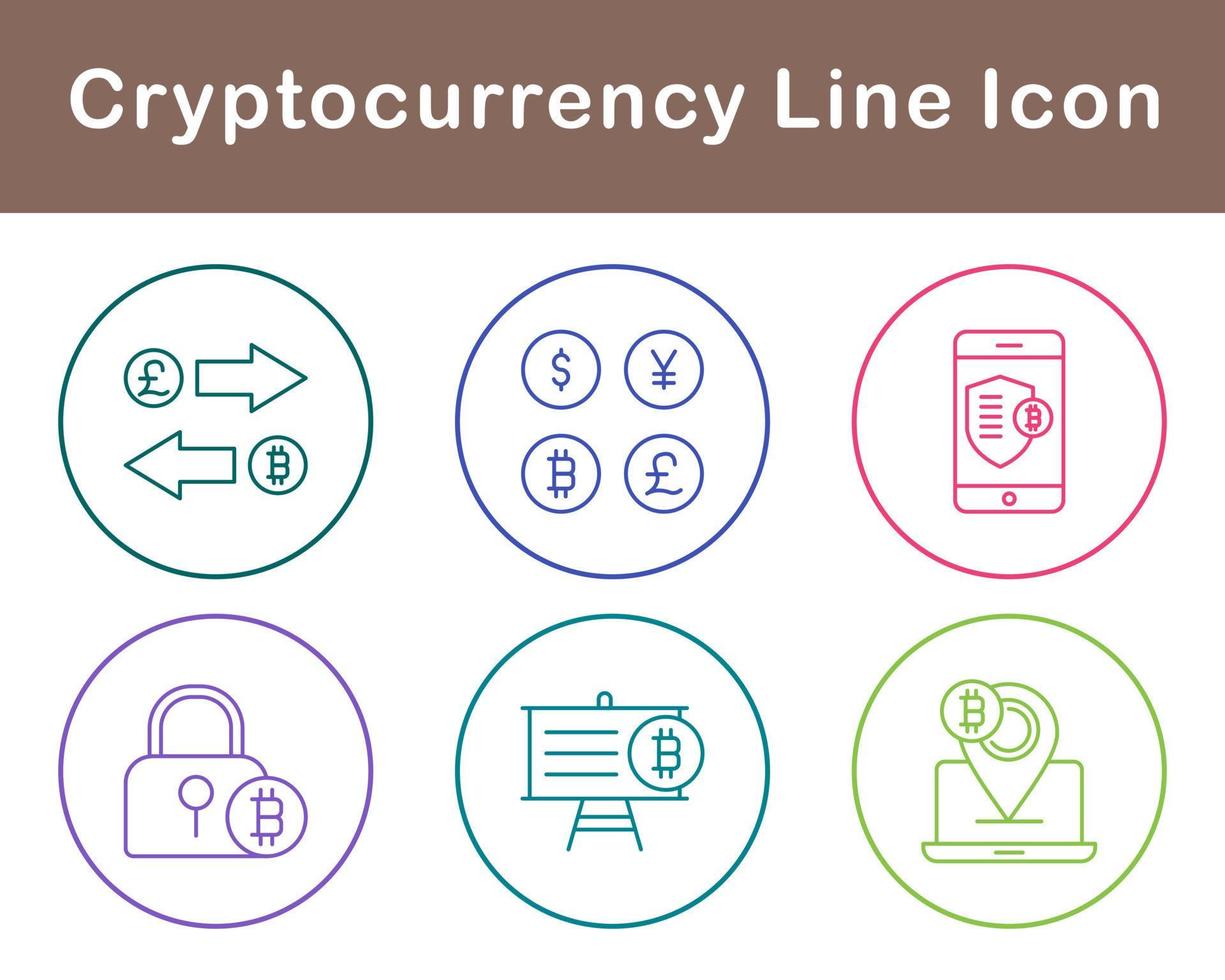 bitcoin e criptovaluta vettore icona impostato