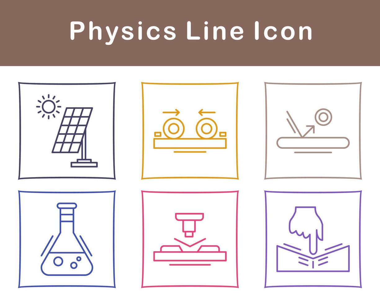 fisica vettore icona impostato