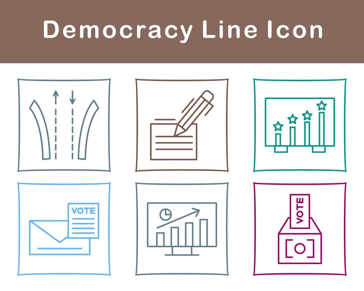 democrazia vettore icona impostato