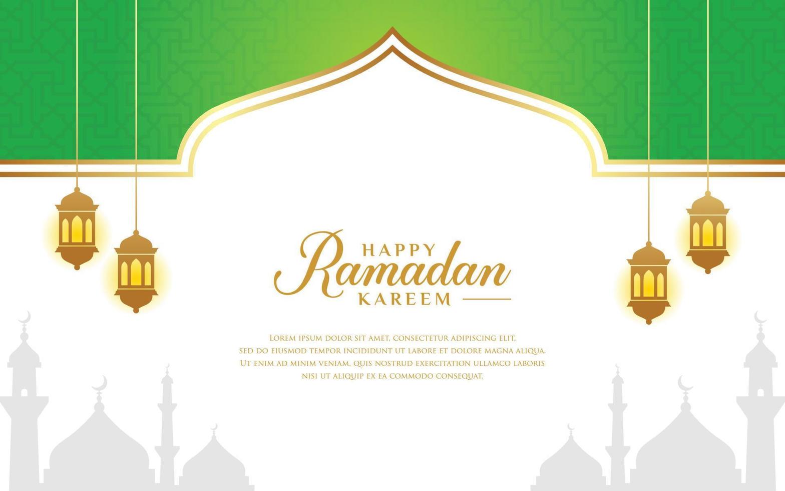 vettore grafico di Ramadan kareem sfondo, adatto per striscioni, saluto carte, volantini, inviti, manifesto disegni.
