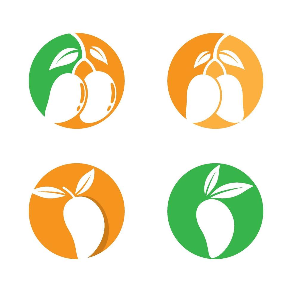 immagini del logo di mango vettore