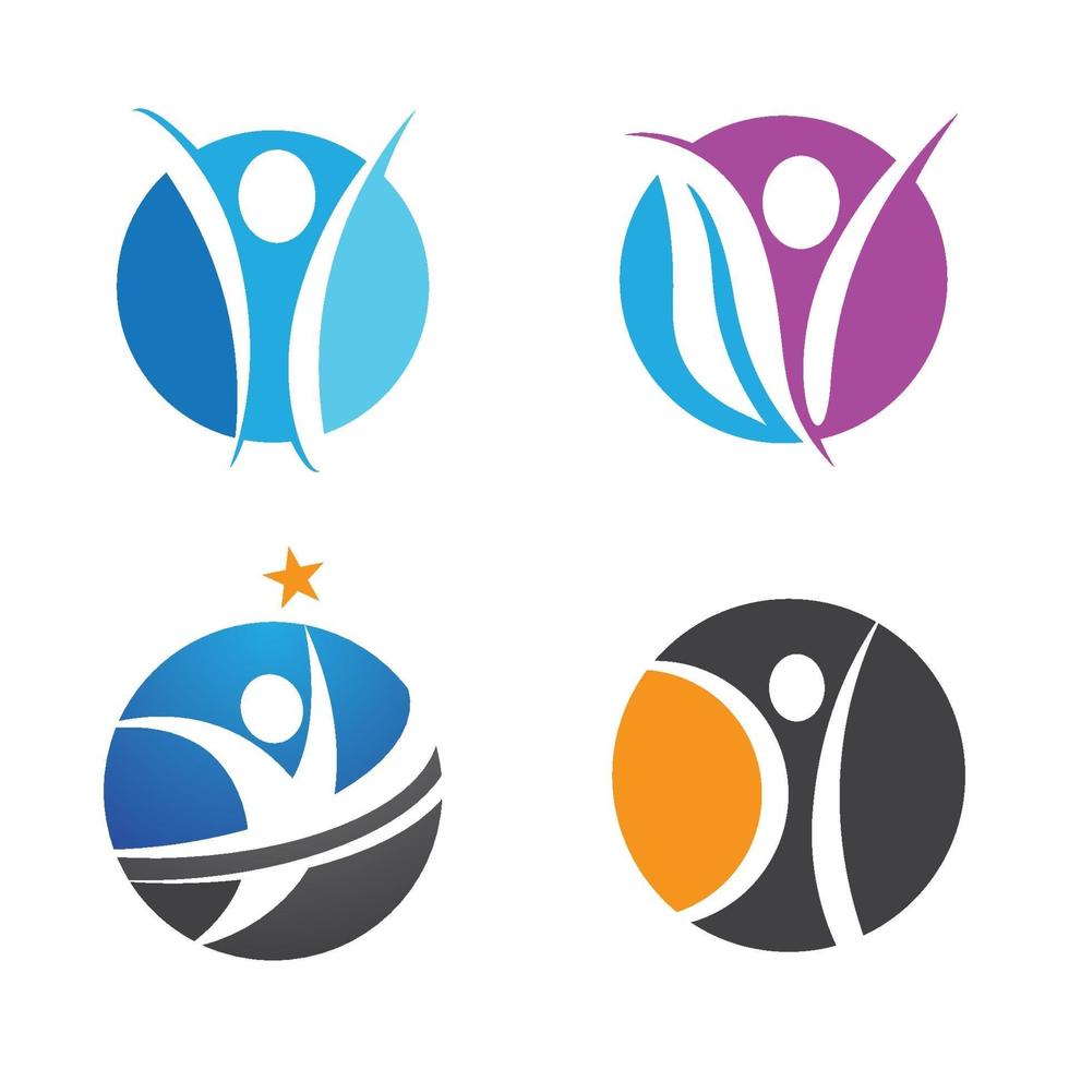 progettazione di immagini del logo di benessere vettore