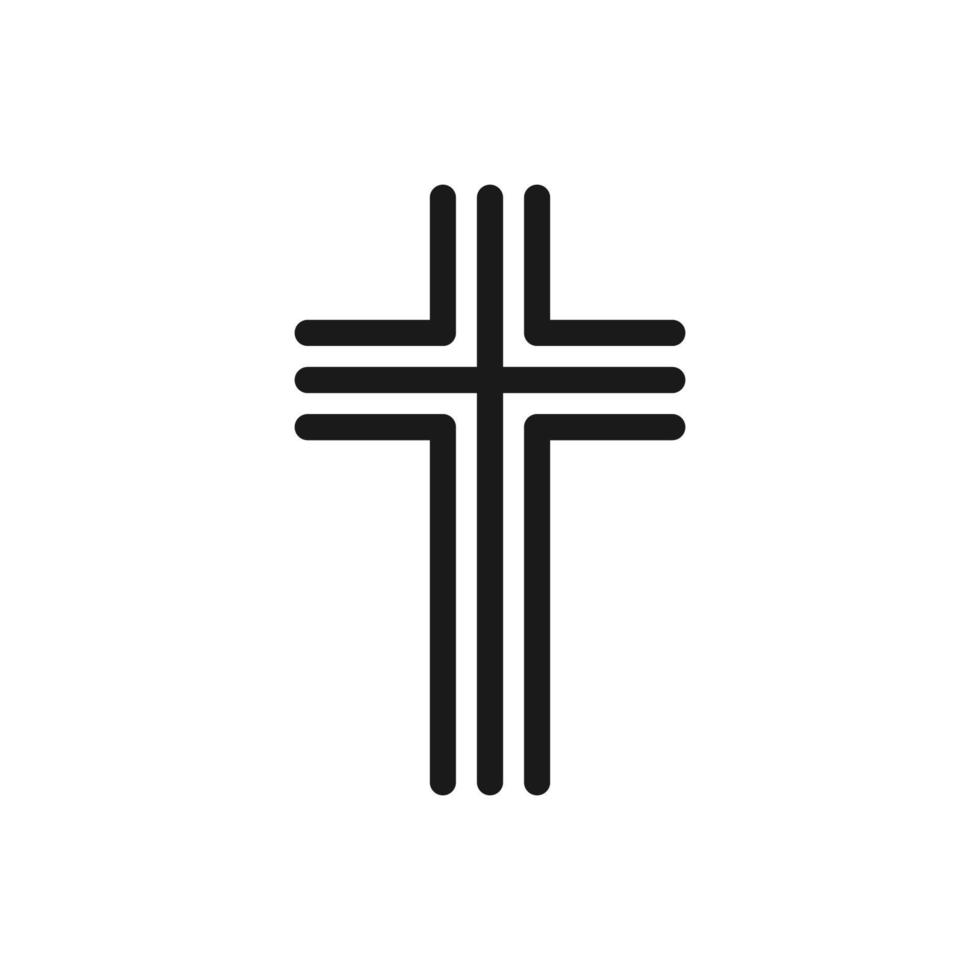 religione croci icona vettore
