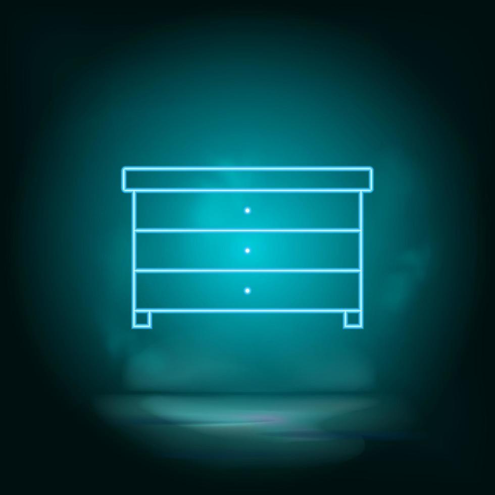 credenza blu neon vettore icona. semplice elemento illustrazione a partire dal carta geografica e navigazione concetto. credenza blu neon vettore icona. vero tenuta concetto vettore illustrazione. su bianca sfondo