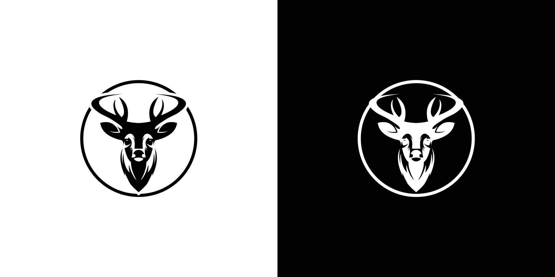 semplice cervo linea logo design. vettore illustrazione.