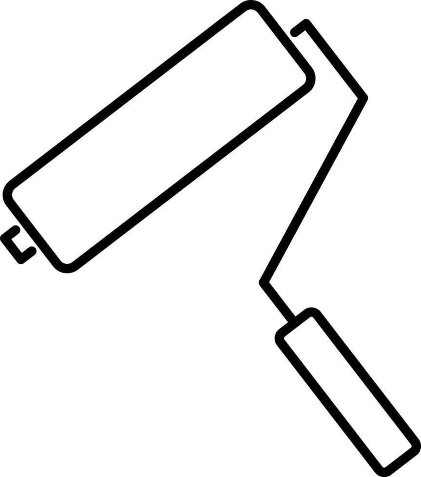 spazzola, decoratore, dipingere vettore icona su trasparente sfondo. schema spazzola, decoratore, dipingere vettore icona