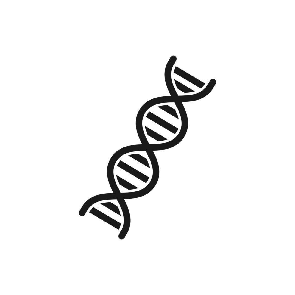 dna icona, dna logo modello vettore