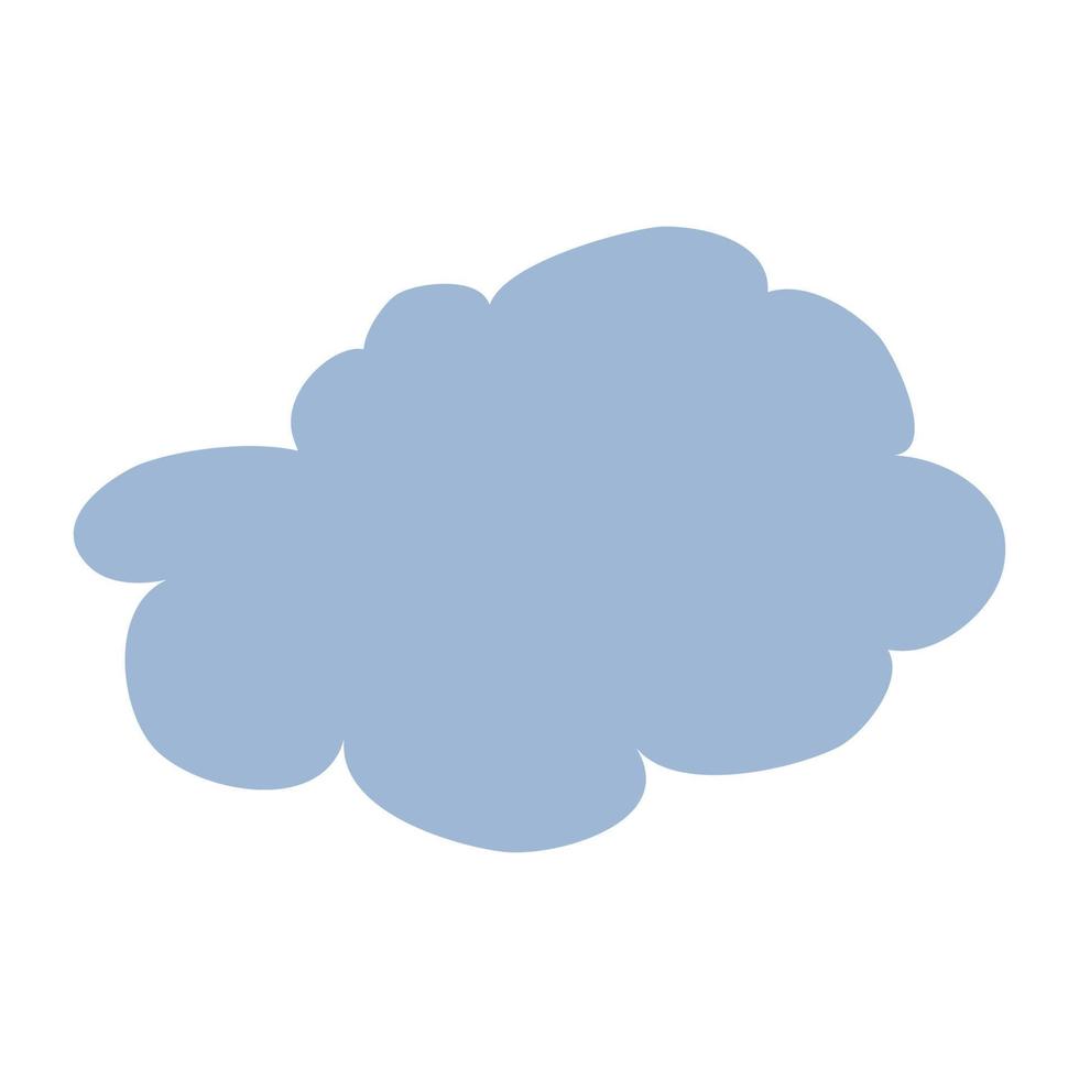 carino sole e piovoso nube, leggero nuvole. carta per bambini o manifesto per il bambini camera. cartone animato vettore