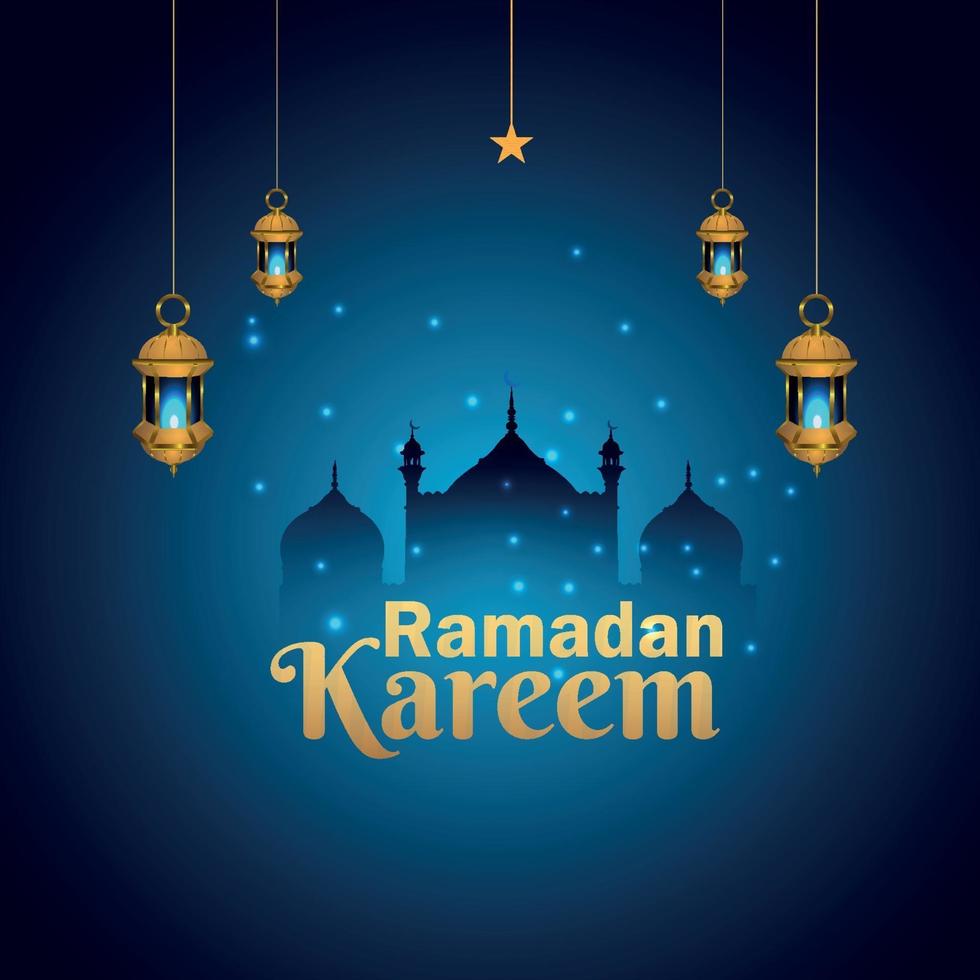 sfondo festival islamico ramadan kareem vettore