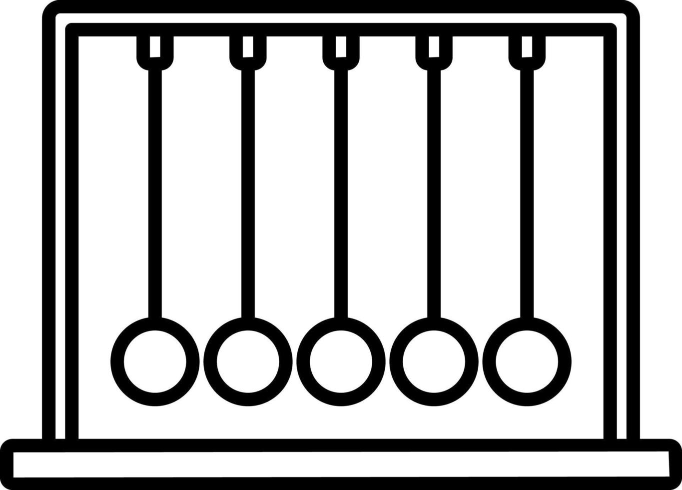 newton, pendolo, fisica vettore icona su trasparente sfondo. schema newton, pendolo, fisica vettore icona