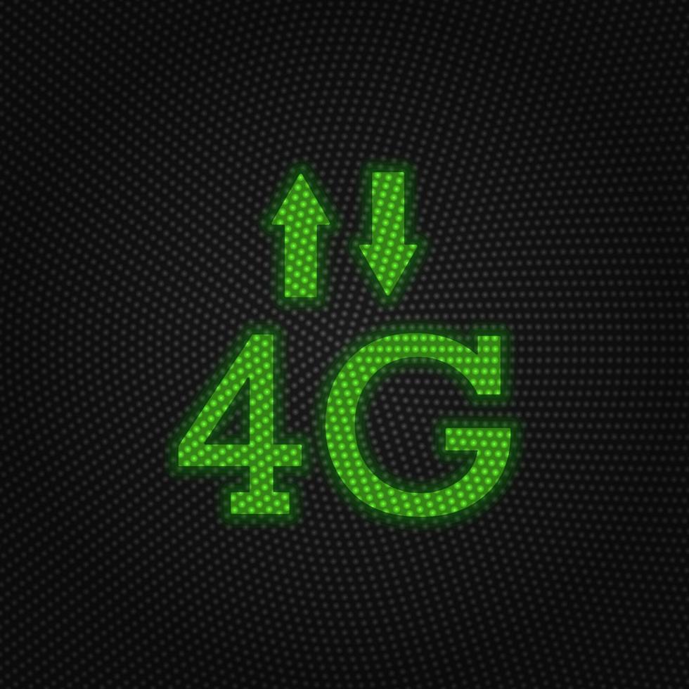 4 g, segnale, frecce nuovo tecnologia vettore icona. nuovo mobile tecnologia traffico leggero stile vettore illustrazione. 4 g, segnale, frecce nuovo tecnologia vettore icona su bianca sfondo