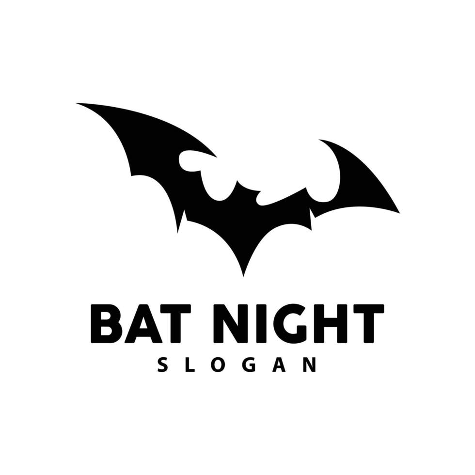pipistrello logo, sospeso pipistrello animale vettore, Hallowen notte animale icona design vettore
